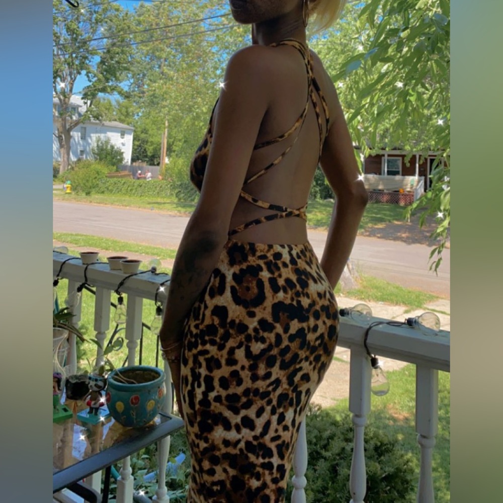 Cheetah print dress from SHEIN (xs)